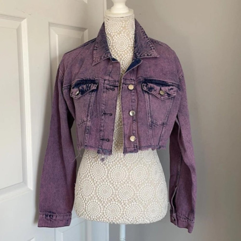 ASOS Womens Navy and Purple Jacket